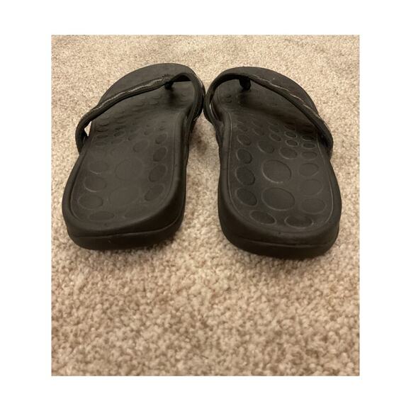 Vionic Orthaheel Tide Thong Orthotic Black FlipFlop Sandal, sz 8.5 - Picture 3 of 5